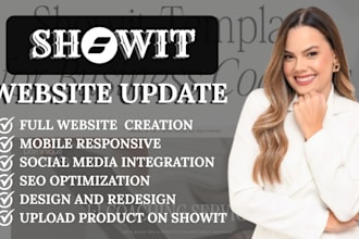 do website design, custom showit website design, showit redesign, update showit