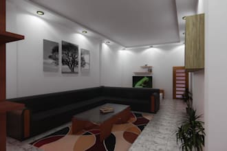 create 3d minimalist interior design for your home or office