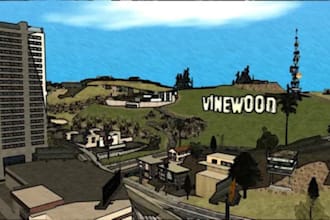 change vinewood sign to any text for fivem roleplay server or 3d logo