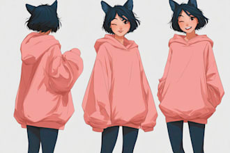 draw design character for comic or fanart