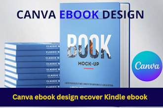 design a stunning ebook layout, eye catching ecover book cover brochure design
