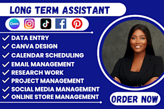 be long term social media virtual assistant personal executive virtual assistant