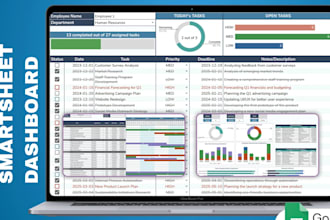 certified smartsheet expert for automation, dashboards, reports, and asana setup