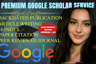 increase article citations on google scholar and backdate paper citation h index