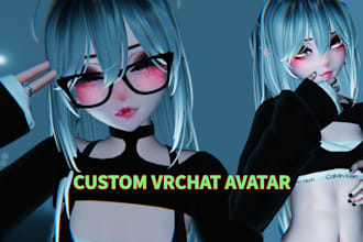 custom vrchat avatar furry avatar anime vr 3d model vrc character nsfw toggles