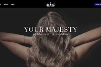 design beauty salon website spa website skincare cosmetics hair website