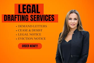 draft legal research, legal documents,legal letter, terms of service, UK USA uae