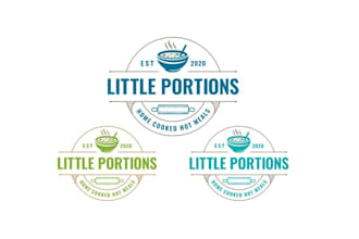 design home cooked meals business logo