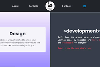 design and develop a modern, robust and accessible website