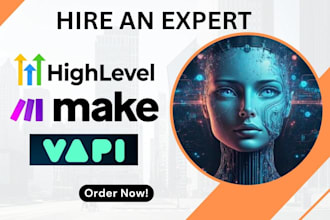 setup inbound and outbound call voice ai agent wit vapi ai make n8n ghl workflow