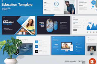 design educational presentation student projects academic poster research slide