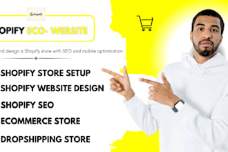 set up and design a shopify store with SEO and mobile optimization