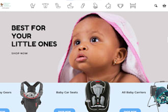 baby shopify store baby website baby store automated shopify dropshipping store