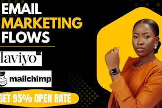 high converting klaviyo mailchimp email flows personalization for ecommerce