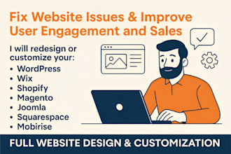 fix wix velo code redesign shopify edit magento checkout design wordpress websit