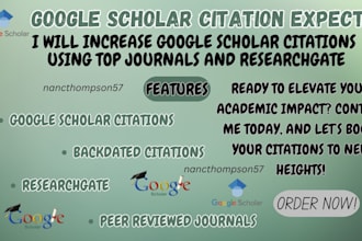 boost citations, backdate and publish articles on google scholar for eb1a visa