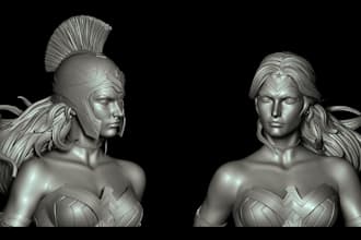 sculpt 3d model, toys, action figure and character for 3d printing and renderin
