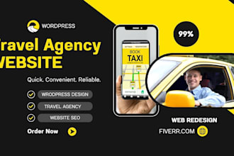 develop an attractive travel agency website for bookings and tour