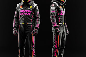 design  acc, lmu corsa competizione,racing suit,helmet,glove of  team