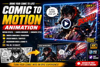 create motion comic animation from your comic pages