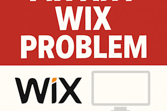 fix any wix website issue, error, or bug in twenty four hours