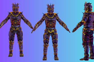 design wearable anime cosplay, 3d print armor, helmet, mask and knight costume