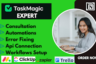 setup your workflow automation using taskmagic zapier n8n ai chatbot heyflow crm