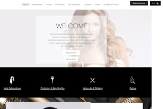 design beauty website spa website salon website skincare website hair extension