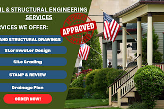 material takeoff, drainage plan, erosion control, site grading civil work