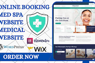 design online booking medspa website dentist plastic surgery medical website