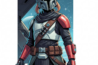 draw a star wars custom illustration or fan art