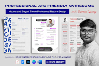 design professional ats friendly resume