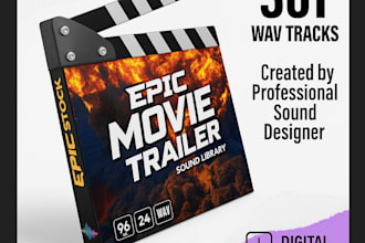 design professional cinematic sound effects for trailers and videos