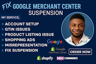 fix google merchant center suspension misrepresentation gtin error shopping ads