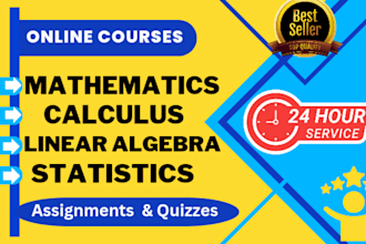 help in mathematics calculus discrete math linear algebra and statistics