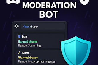 build a custom discord moderation bot with slash commands