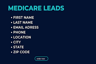 generate verified active medicare leads and health insurance