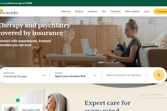 design therapy counselling website aba therapy website redesign therapy website