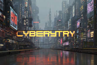 design an illustration of futuristic cyberpunk city