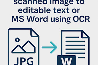 convert jpg or scanned image to editable text or word using ocr