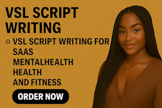 write high converting vsl scripts for saas health fitness products funnel offer