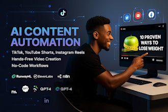 do ai content automation with n8n elevenlab runway google veo3