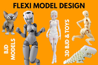 do flexi toy model 3d flexi animals toy design bjd model dragon for 3d printing