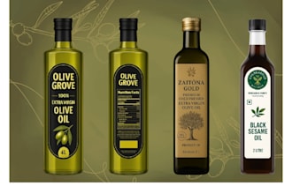 do product label for oil, olive oil, coconut oil, mustard oil,cooking oil,ghee,