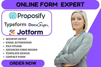 create proposify template pandadoc docusign type form jotform zapier automation