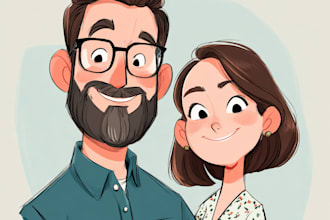 cartoonize your couple portrait