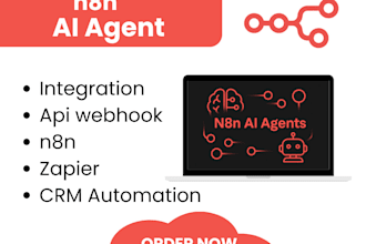 automate your workflows with custom n8n ai agent, make com automation, ai agent
