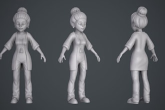 convert 2d to 3d character model 3d printing blender stl 3d funko pop toy figure