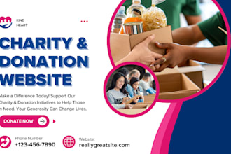 do charity website, fundraising website, ago website and donation system