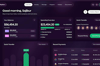 develop a secure and scalable fintech app with wallet, transfers, and kyc
